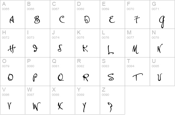 P22Hopper-Josephine uppercase A-Z preview
