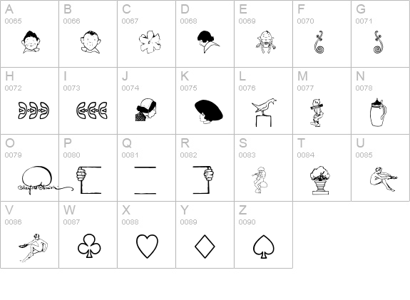 P22Parrish-Extras uppercase A-Z preview