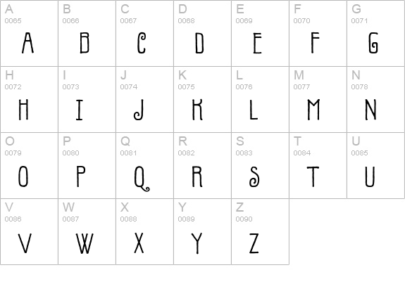 P22Parrish-Hand uppercase A-Z preview