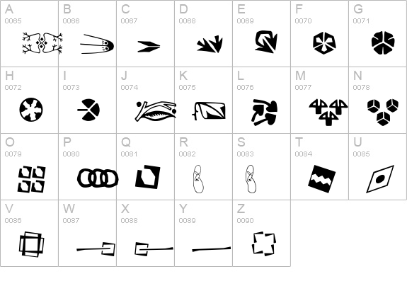 P22Preissig-Extras uppercase A-Z preview