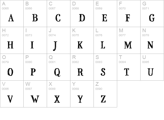 P22StanyanBold uppercase A-Z preview