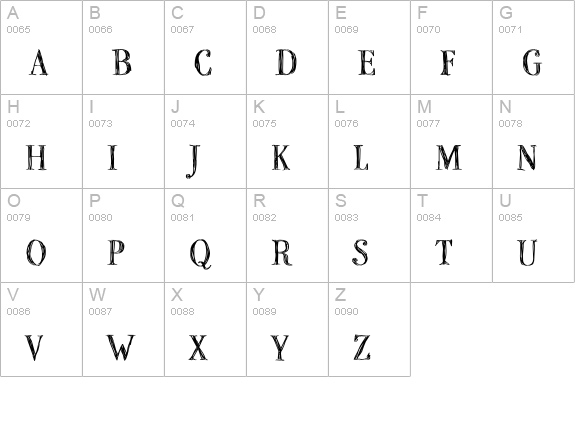 P22StanyanRegular uppercase A-Z preview