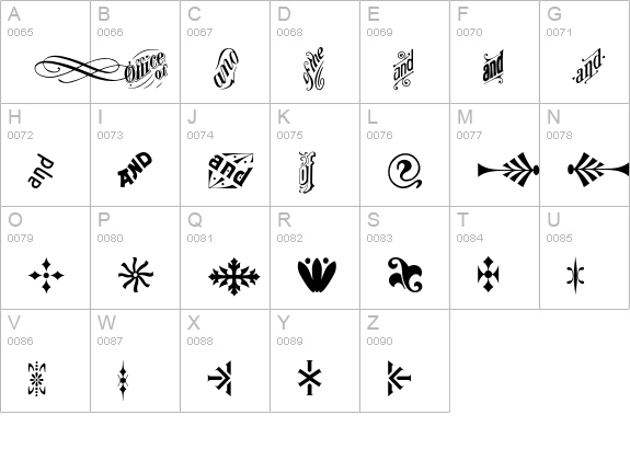 P22Victorian-OrnamentsTwo uppercase A-Z preview