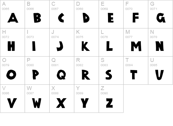 P22ViennaBlack uppercase A-Z preview