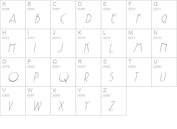 P700-Deco-Italic uppercase A-Z preview