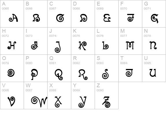 Paddy Wagon NF uppercase A-Z preview