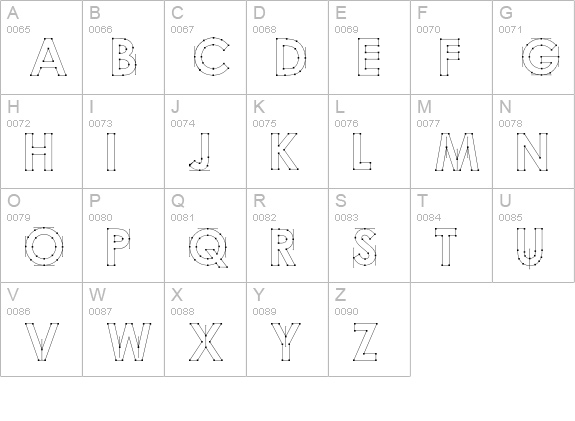 Paige uppercase A-Z preview