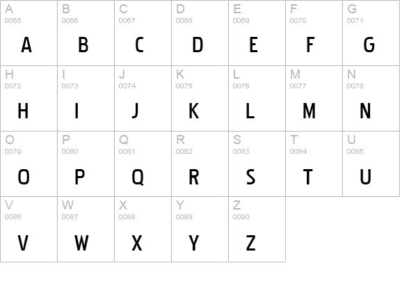 Pakenham Bk uppercase A-Z preview