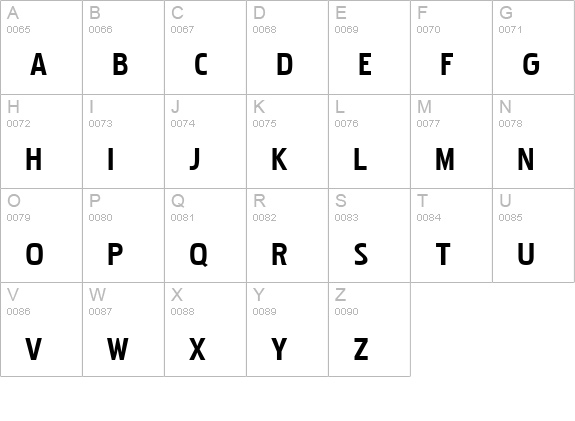 Pakenham Bold uppercase A-Z preview