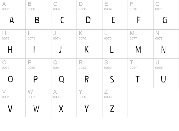 Pakenham Gaunt uppercase A-Z preview