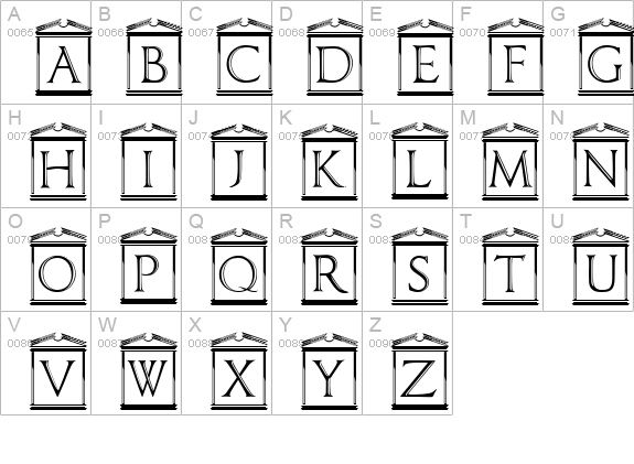 PaladinCapitals uppercase A-Z preview