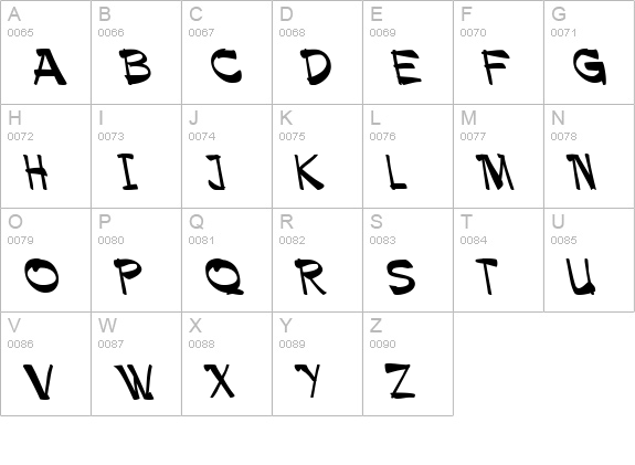 Palamino Reverse Italic uppercase A-Z preview