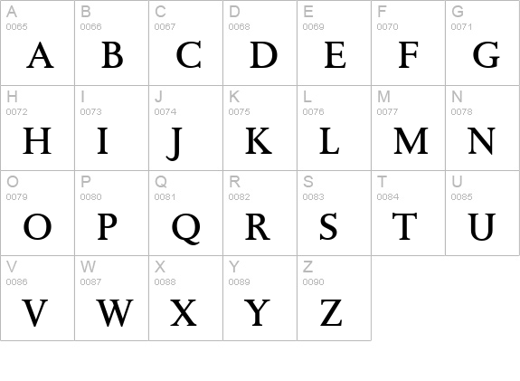 PalermoSerial-Regular uppercase A-Z preview