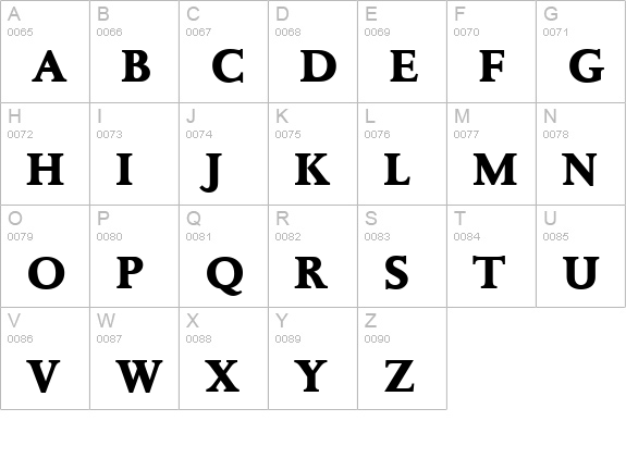 PalermoSerial-Xbold-Regular uppercase A-Z preview