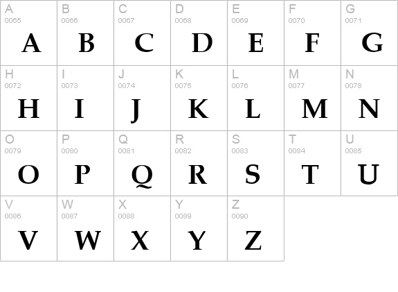Palisade fed uppercase A-Z preview