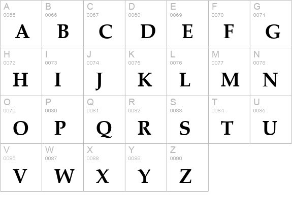 Palladio-Bold uppercase A-Z preview
