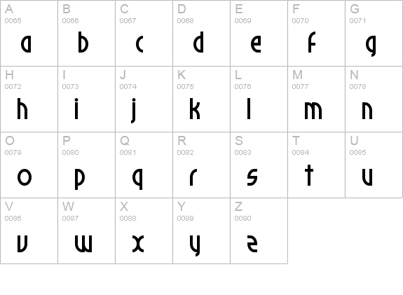 Palomino uppercase A-Z preview