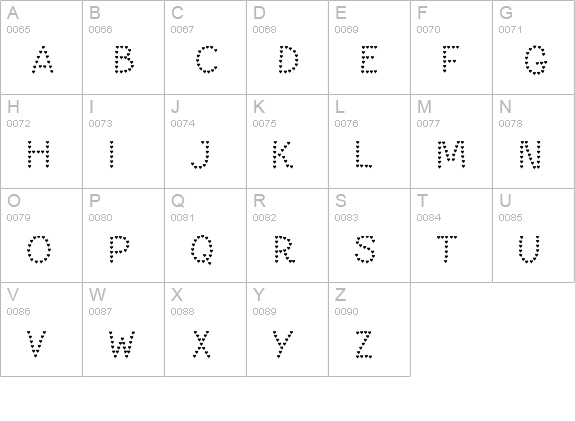 Paltime Heart uppercase A-Z preview