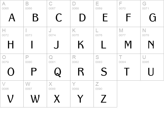 PanacheSCEF-Book uppercase A-Z preview