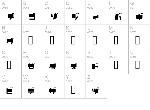 panda chang uppercase A-Z preview