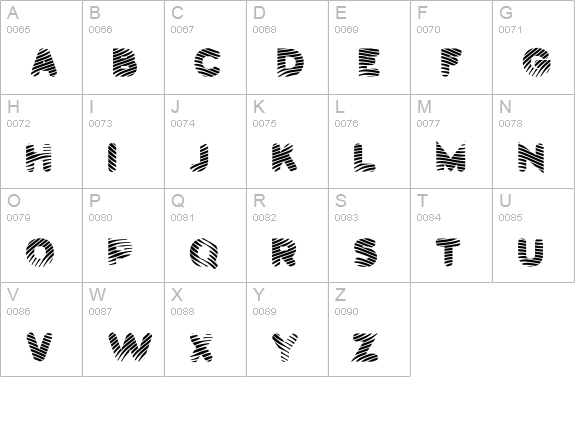 Pants Patrol uppercase A-Z preview