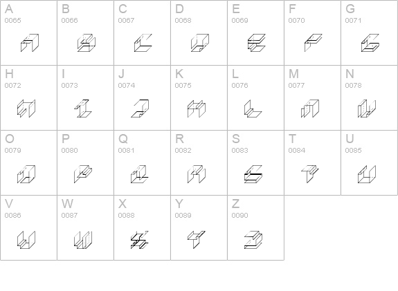 Paper Cube *cube version*Regular uppercase A-Z preview