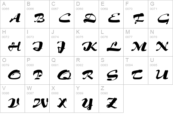 Paprika Regular uppercase A-Z preview