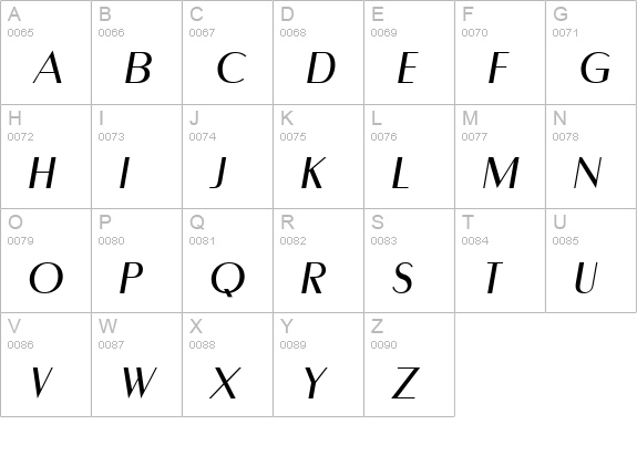 Paquete SSi Italic uppercase A-Z preview