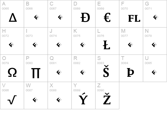 Parable-BoldSCExpert uppercase A-Z preview
