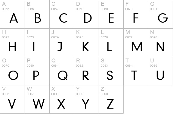 Parallax Grotesk Light SSi Light uppercase A-Z preview