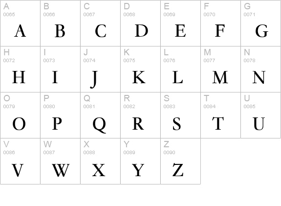 Paramount Regular uppercase A-Z preview