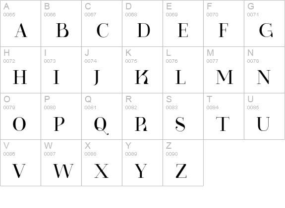 Paris Pro uppercase A-Z preview