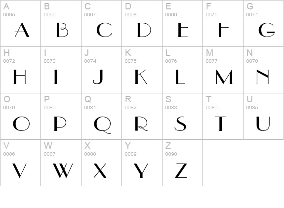 Paris Wide Normal uppercase A-Z preview