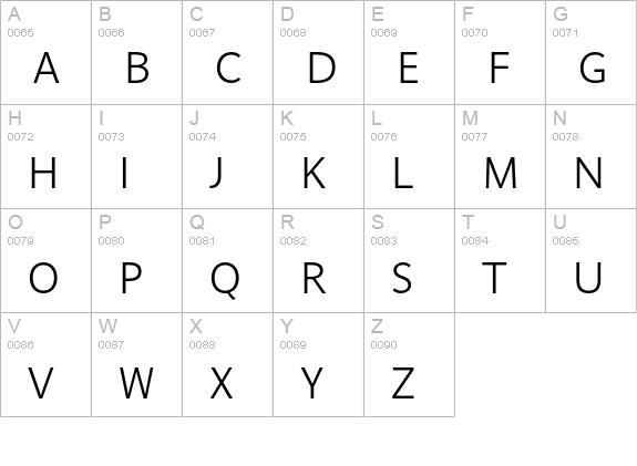 ParisineClair Bold uppercase A-Z preview