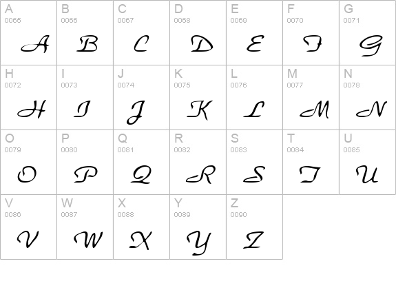 Park Regular uppercase A-Z preview