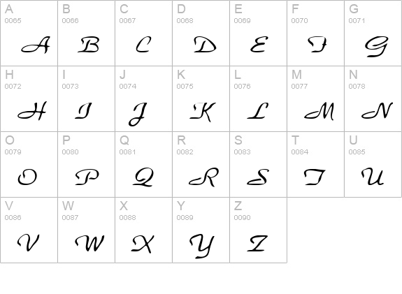 ParkHaven Normal uppercase A-Z preview