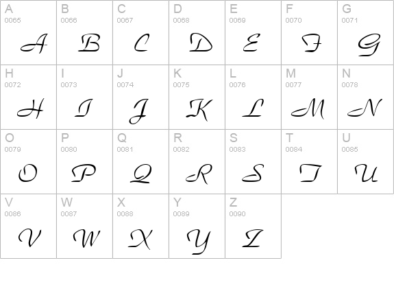 ParkPlace Regular uppercase A-Z preview