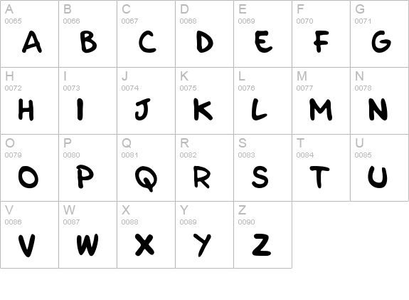 Parla uppercase A-Z preview