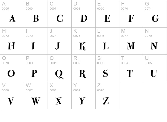 ParmaPetit-HeavySwinging uppercase A-Z preview