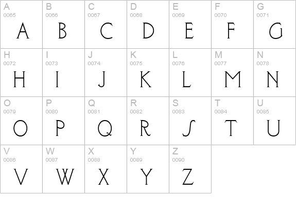 Parsifal Olde Style NF uppercase A-Z preview