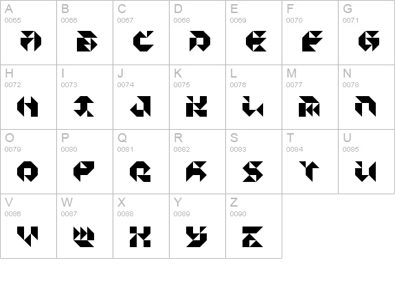 Particulator III Regular uppercase A-Z preview