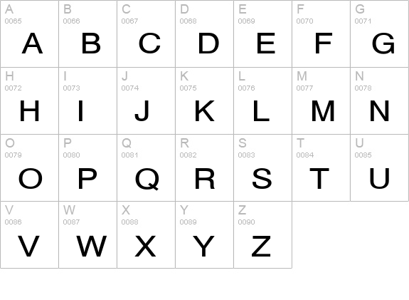 PartridgeExt-No uppercase A-Z preview