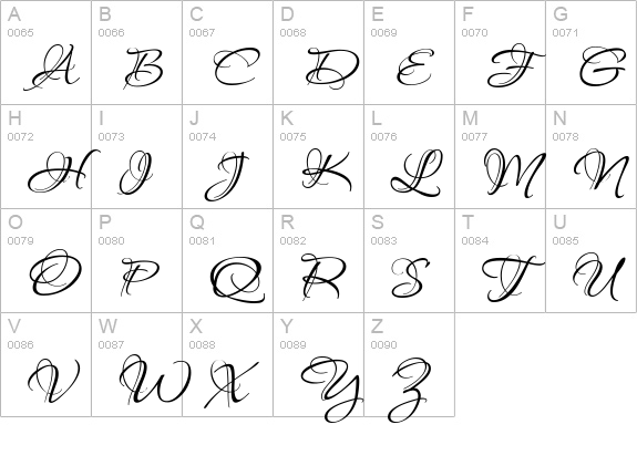 PassionsConflictROB uppercase A-Z preview