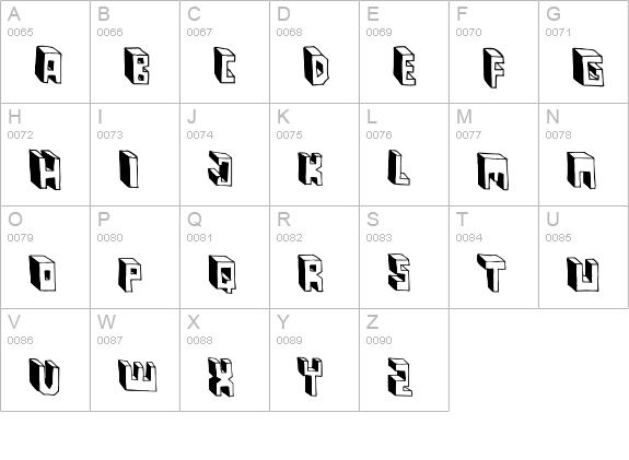 Pastas Black uppercase A-Z preview