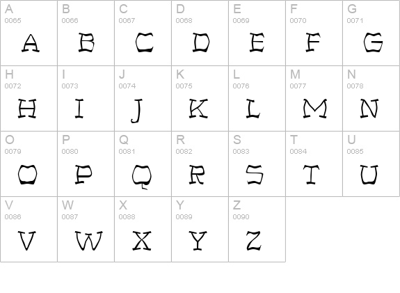 PastedWarp uppercase A-Z preview