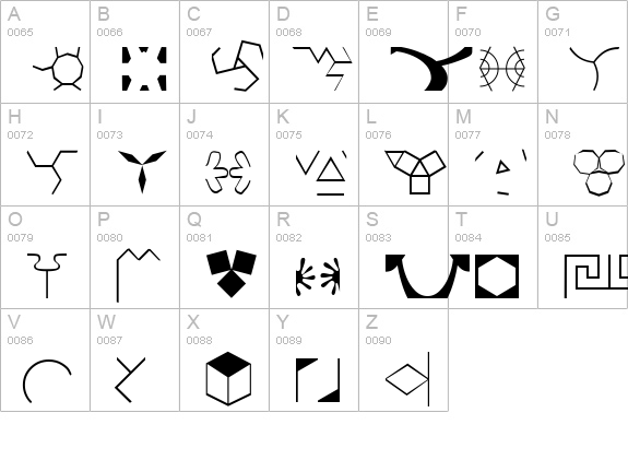 Pat Regular uppercase A-Z preview