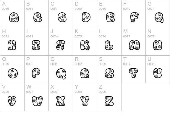 Patches uppercase A-Z preview