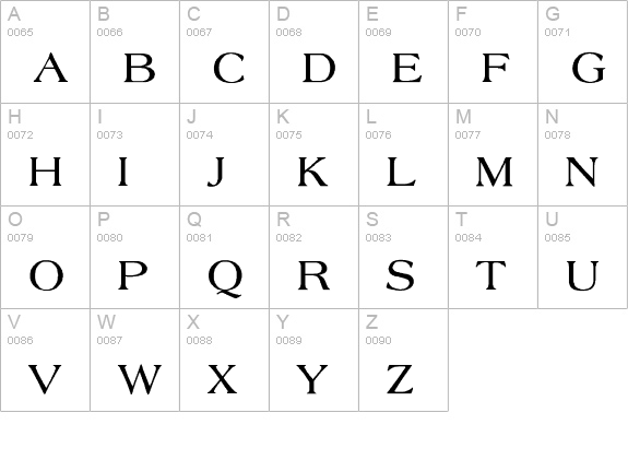Patriotic-Medium uppercase A-Z preview