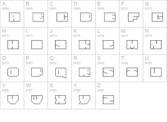 Paul BOXES Cyr Normal uppercase A-Z preview