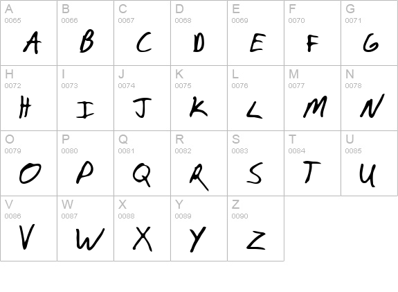 Paulson Regular uppercase A-Z preview
